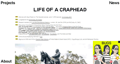 Desktop Screenshot of lifeofacraphead.com